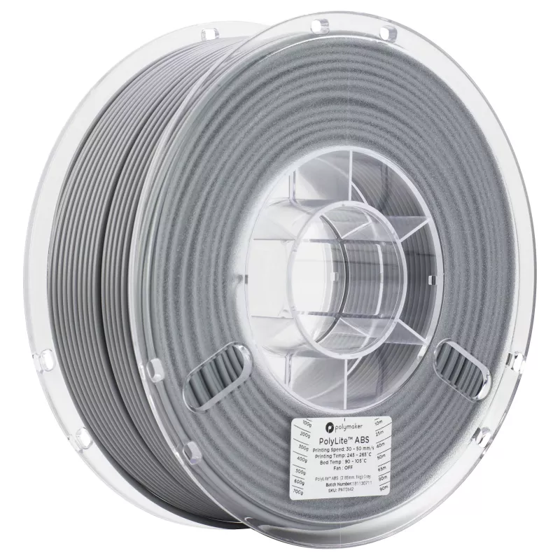 POLMASK ABS 1.75mm Grey 3D Printer Filament 1kg