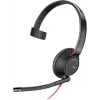 Poly Blackwire C5210 USB-C - 5200 serija - Pridedama ausinė su triukšmą slopinančiu mikrofonu, valdymo mygtukais, juoda