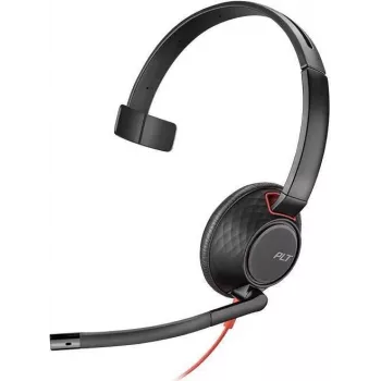 Poly Blackwire C5210 USB-C - 5200 serija - Pridedama ausinė su triukšmą slopinančiu mikrofonu, valdymo mygtukais, juoda
