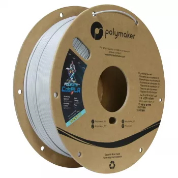 Polymaker CosPLA Version A PLA siūlas 1.75mm White 1kg – lengvai šlifuojamas ir dažomas