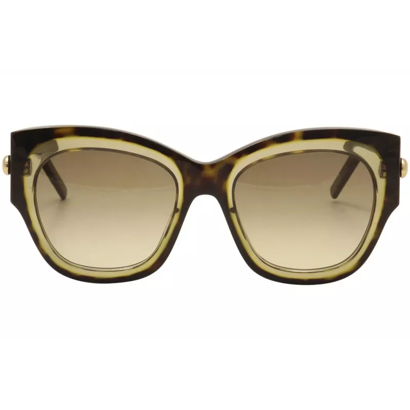 POMELLATO Moteriški akiniai nuo saulės PM0008S-001 - Juodas acetatinis rėmelis, pilki lęšiai, 52 mm