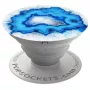 PopSockets Original PopGrip telefono laikiklis ir stovas - Ice Blue Agate