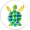 PopSockets PopGrip Turtle Love - keičiamas telefono laikiklis ir stovas, įvairių spalvų