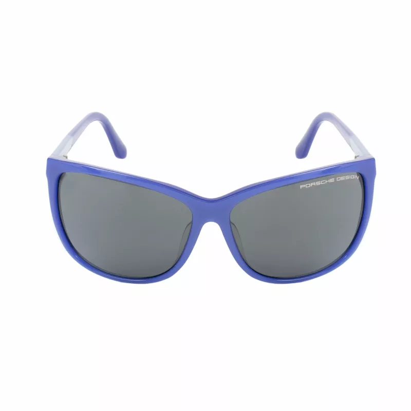 PORSCHE DESIGN Vyriški akiniai nuo saulės P8590-D tamsiai pilki stačiakampiai pilno apvado 61/14/145 mm UV400