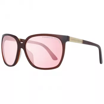 PORSCHE DESIGN Moteriški akiniai nuo saulės P8589-60B Juoda/Pilka 60/15/135 mm