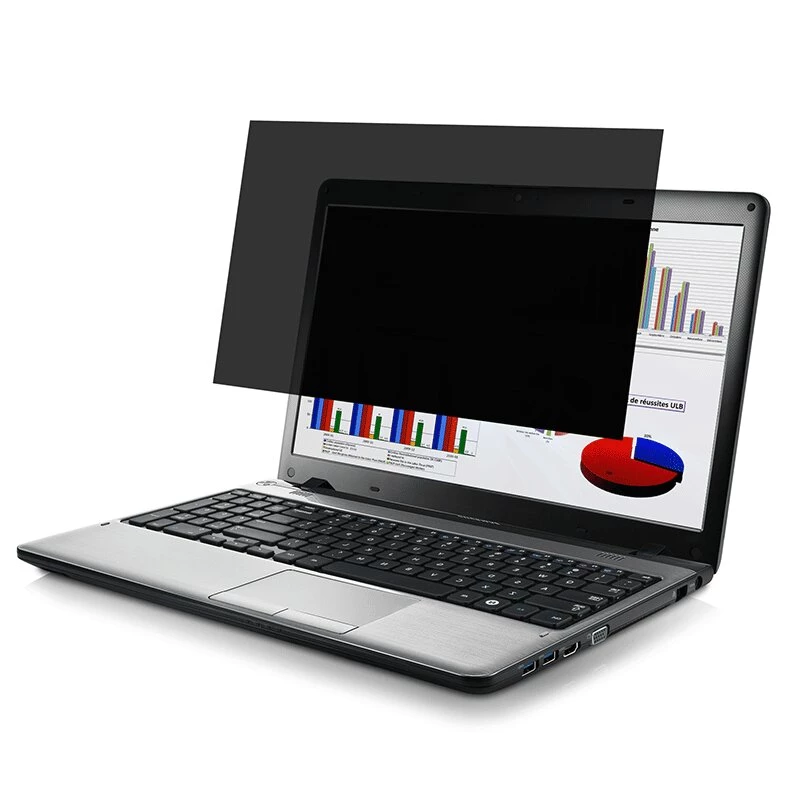 Port Connect 2D profesionalus privatumo filtras 15,6 colio (16:9) | Apsauga nuo atspindžių, įbrėžimų, mėlynos šviesos ir UV spindulių | Nuimami lipnūs ir stumdomi laikikliai | Grįžtamasis matinis/blizgus