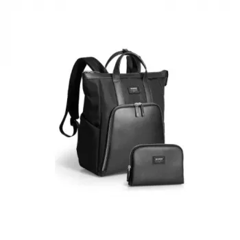 PORT DESIGNS Muse Signature nešiojamojo kompiuterio kuprinė 16 colių nešiojamiesiems, juoda, 20 l, perdirbtas poliesteris