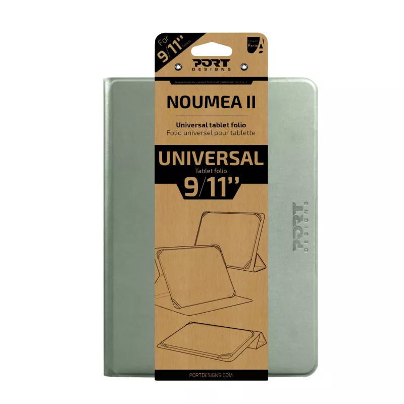 Port Designs Noumea II Universal Tablet Case, skirtas 9–11 colių planšetiniams kompiuteriams, žalia – 201329