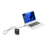 PORT Universal nešiojamojo kompiuterio maitinimo adapteris 65W su 8 antgaliais - juoda