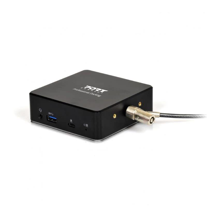 PORT USB-C 11-in-1 Multiport Hub Dockinė stotis - 2x HDMI 4K, 3x USB-A, USB-C PD 100W, RJ45 Gigabit Ethernet, garso lizdas - juoda