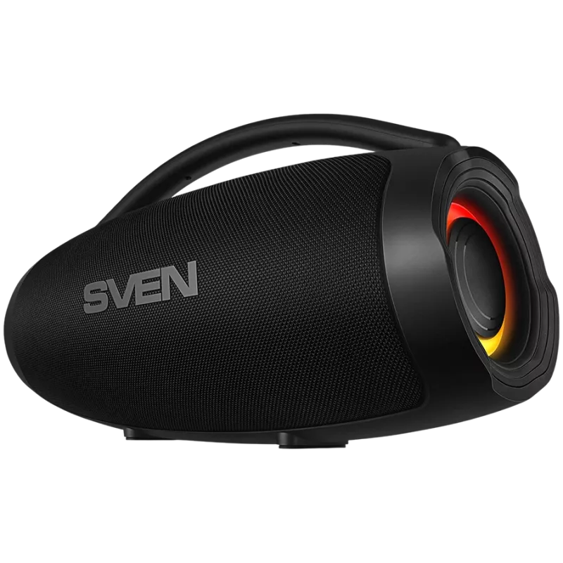 Nešiojamas garsiakalbis SVEN PS-375, juodas, galia 30+2x15W (RMS), TWS, Bluetooth, USB, ličio baterija