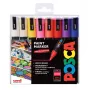POSCA PC-5M apvalaus antgalio markerių rinkinys, įvairių spalvų, 16 vienetų