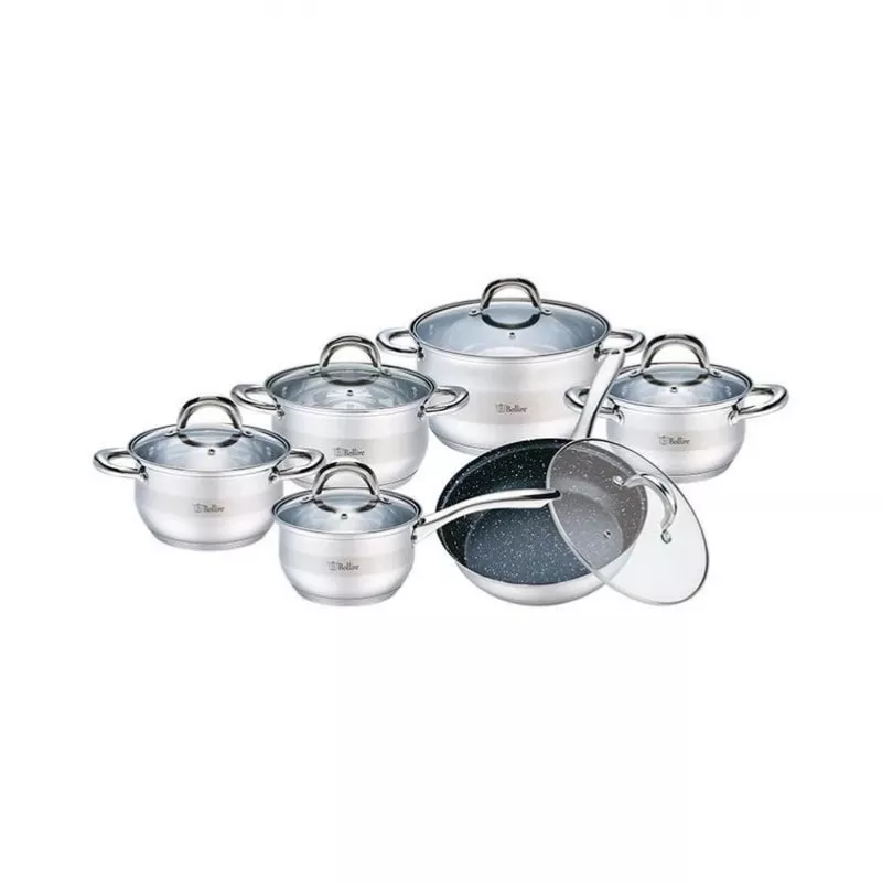 Puodų rinkinys 12vnt SALERNO BR-4004