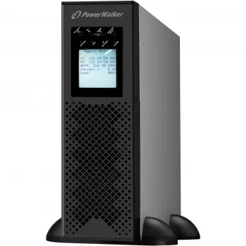 POWER WALKER VFI 10K CPH 3/1 ON-LINE 10KVA UPS Rackmount 3U Terminal USB-B RS-232 LCD EPO