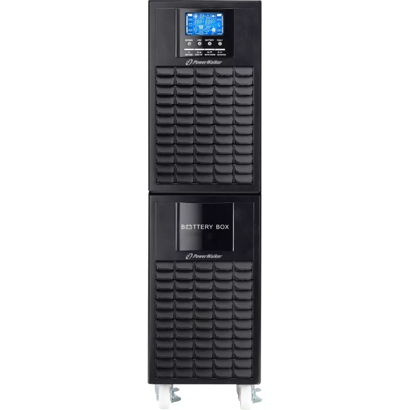PowerWalker On-Line 10000VA UPS CG - bokštinis dvigubos konversijos UPS, 10kVA/10kW, išorinės baterijos, laidinis prijungimas