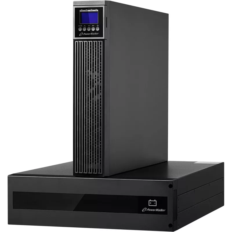 PowerWalker VFI 10000 RTG PF1 Online UPS 10000VA/10000W 5U Rack/Tower LCD su akumuliatoriaus bloku