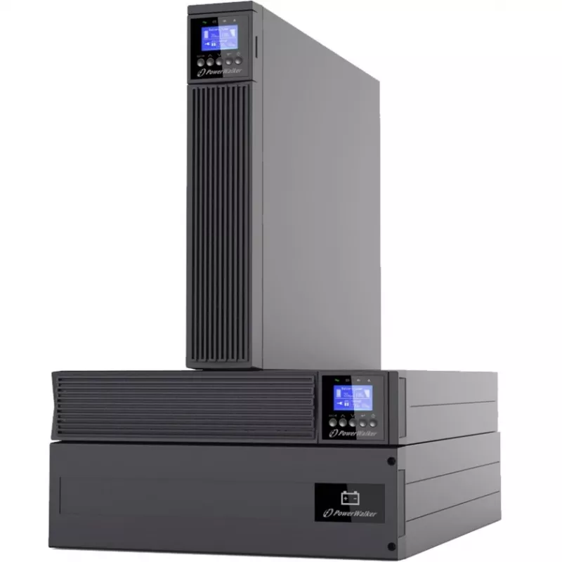 PowerWalker VFI 6000 ICR IoT 6000VA Online Double-Conversion Rack/Tower UPS, 3U, 5400W, IoT stebėjimas