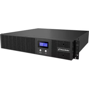 PowerWalker VI 3000 RLE UK linijinės sąveikos UPS, 3000 VA/1800 W, montuojamas į stovą 2U, 8x IEC C13 + 1x IEC C19, USB/RS-232, AVR, LCD
