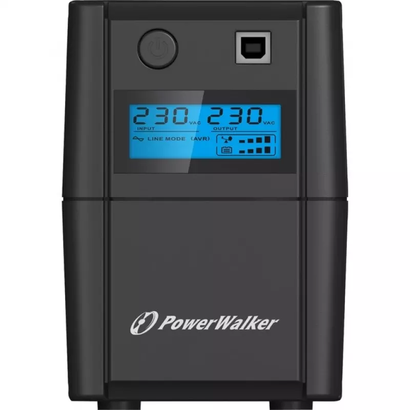 PowerWalker VI 650 SHL IEC linijinės sąveikos UPS – 650 VA / 360 W, bokštinis, 2x IEC C13
