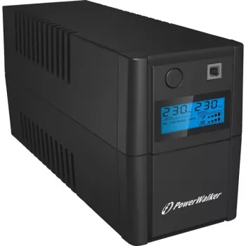 PowerWalker VI 650 SHL IEC linijinės sąveikos UPS – 650 VA / 360 W, bokštinis, 2x IEC C13