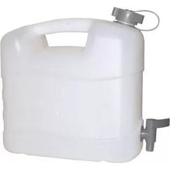 PRESSOL 20 L HDPE kanistras su išleidimo čiaupu, baltas, maistui skirta 21167