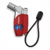 Primus PowerLighter III Spark Piezo virtuvinis žiebtuvėlis – raudonas, daugkartinio naudojimo dujinis, atsparus vėjui, reguliuojama liepsna, lauko ir stovyklavimo