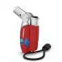 Primus PowerLighter III Spark Piezo virtuvinis žiebtuvėlis – raudonas, daugkartinio naudojimo dujinis, atsparus vėjui, reguliuojama liepsna, lauko ir stovyklavimo