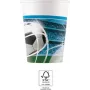 Procos Futbolo vakarėlio popierinės stiklinės 200 ml, 8 vnt. (93746)