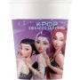 Procos K-Pop Demon Hunters popieriniai puodeliai 200 ml, 8 vnt. | Vakarėlio puodeliai su teminiu dizainu 98640