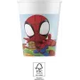 Procos Marvel Spider-Man popieriniai puodeliai 200ml 8 vienetų rinkinys vakarėlių puodeliai 94877