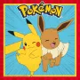 Procos Pokemon 2 sluoksnių popierinės servetėlės, 20 vnt., 33 x 33 cm, įvairiaspalvės 98393