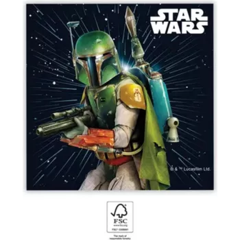 Procos Star Wars 2 sluoksnių popierinės servetėlės, 20 vnt., 33x33cm, 93881