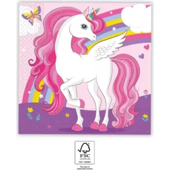 Procos Unicorn Rainbow 2 sluoksnių popierinės servetėlės, 20 vnt. pakelis (93760)