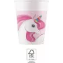 Procos Unicorn Rainbow popieriniai puodeliai 200ml, 8 vnt. rinkinys 93759