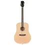 Prodipe Guitars SD25 Dreadnought akustinė gitara - vientisa Sitka eglės viršutinė dalis, raudonmedžio galinė dalis ir šonai, natūralus aukšto blizgesio