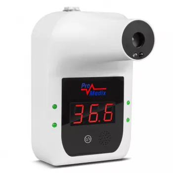 Promedix PR-685 bekontaktis infraraudonųjų spindulių sieninis termometras kūno temperatūrai matuoti (kaktos, riešo)