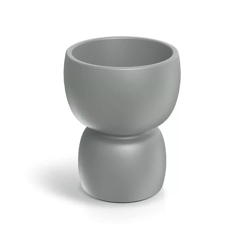 PROSPERPLAST DUALA Round Flowerpot 40 cm Anthracite Polypropylene Plastic TDR40-106GR