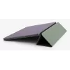 Apsauginis dėklas iPad Air 13 (2024/2025) - Charcoal Black veganiškos odos folio su stovu, magnetiniu užsegimu, Apple Pencil palaikymu, karinio standarto apsauga nuo kritimo