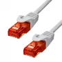 PROXTEND CAT6 U/UTP CU LSZH Ethernet montavimo kabelis, 305 m, baltas, 23 AWG, variniai laidininkai, 250 MHz, 1 Gbps, vidaus patalpoms, ritė