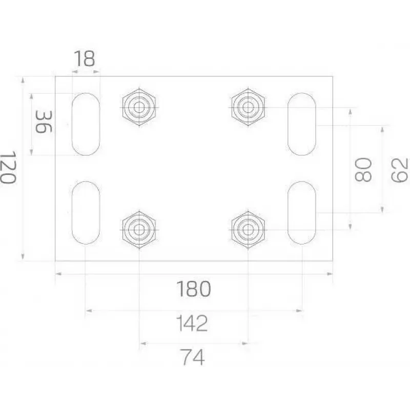 PSG 60.00P.80.19 Konsolinės vartų vežimėlių rinkinys 80x80x5 mm bėgiui, 400 kg keliamoji galia, 2 vežimėliai su 5 plieniniais ritinėliais kiekvienas, cinkuotas plienas