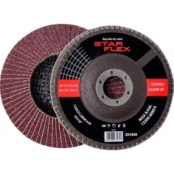 PSG Star Flex STAL T29 125x22mm atlenkiamasis diskas, cirkonio aliuminio oksidas, grūdėtumas 40, plienui (TLS1252240)