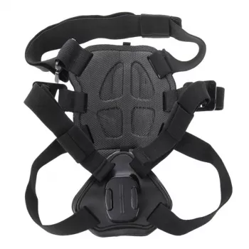PULUZ Dog Chest Strap for Action Cameras (GoPro, Insta360, DJI Action) - Black