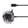 PULUZ Jack Tie Microphone su segtuku PU425 1,5m USB-C