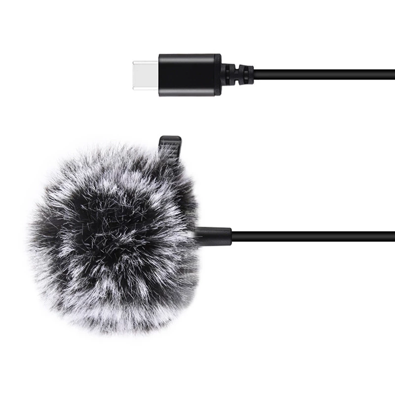 PULUZ Jack Tie Microphone su segtuku PU425 1,5m USB-C
