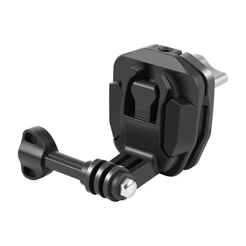 PULUZ Motorciklo priekinio stiklo laikiklis sportinėms kameroms (DJI Osmo Action 4, GoPro Hero 12, Insta360 Ace Pro / X4) - Juoda