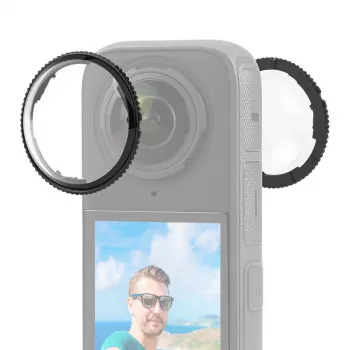 PULUZ Optinis stiklinis objektyvo dangtelis, skirtas Insta360 X4 (2 vnt. pakuotė)