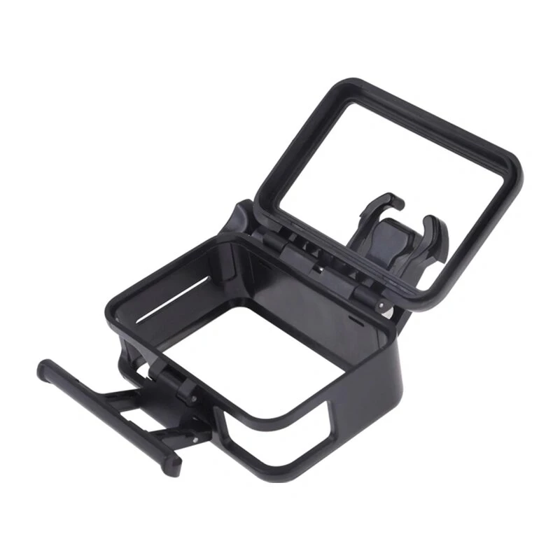 Puluz apsauginis rėmas, skirtas DJI Osmo Action - juodas PC rėmas su šalto bato laikikliu ir greito atsegimo sagtimi