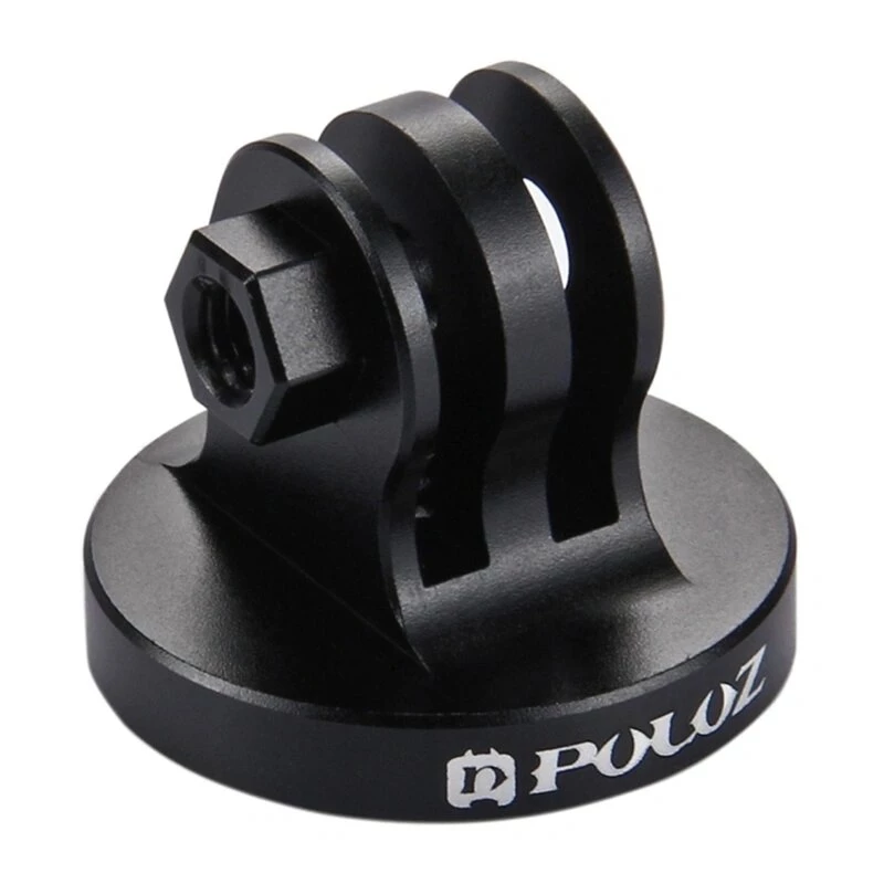 PULUZ PU145B CNC aliuminio lydinio veiksmo kameros laikiklio adapteris su 1/4 inch trikojo sriegiu, juodas