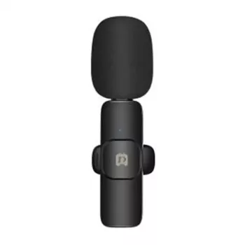 PULUZ PU3083B belaidis lavalier mikrofonas su USB-C imtuvu, 2.4GHz, įvairiakryptis kondensatorinis, 20m veikimo nuotolis