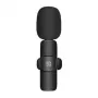 PULUZ PU3083B belaidis lavalier mikrofonas su USB-C imtuvu, 2.4GHz, įvairiakryptis kondensatorinis, 20m veikimo nuotolis